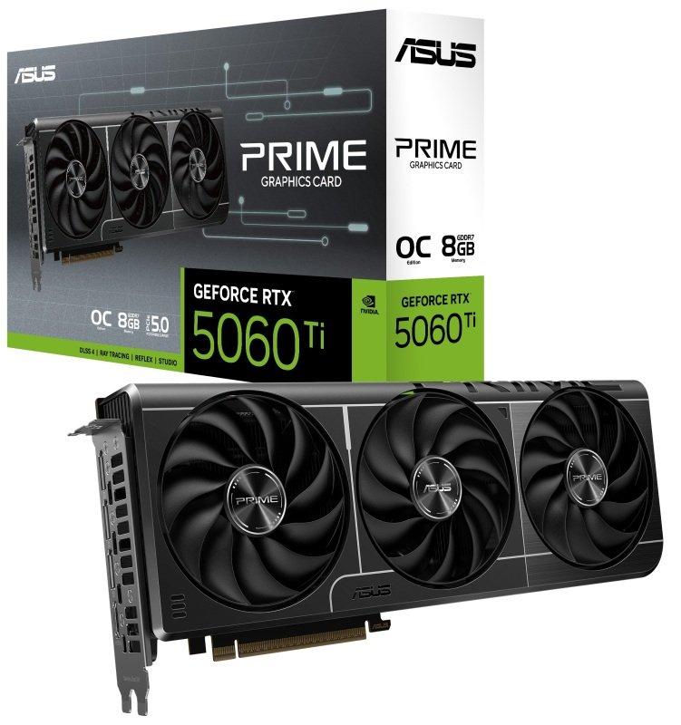 ASUS VCX PRIME-RTX5060TI-O8G GeForce RTX 5060 Ti 8GB GDDR7 OC 128B