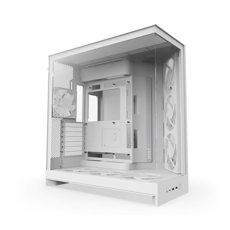 NZXT CM-H92FW-P1 H9 FLOW RGB+ Mid Tower Clear TG White