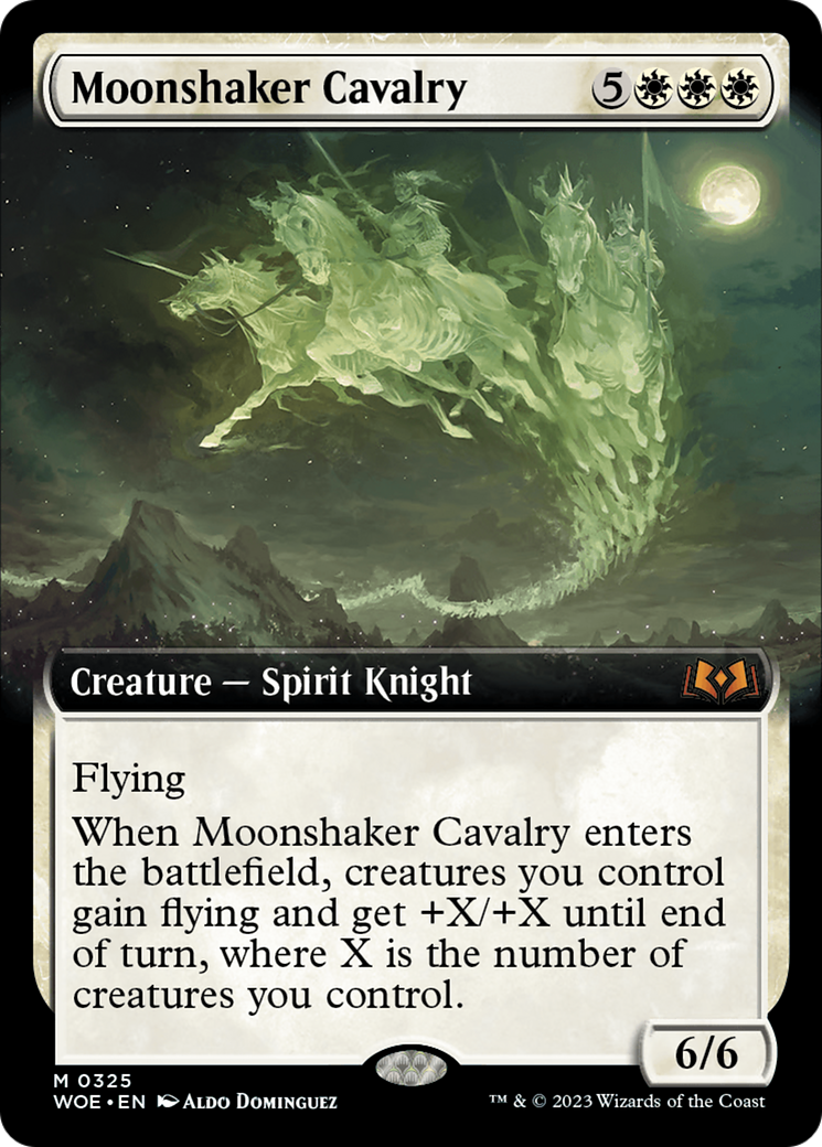 Moonshaker Cavalry (WOE-325) - Wilds of Eldraine: (Extended Art)