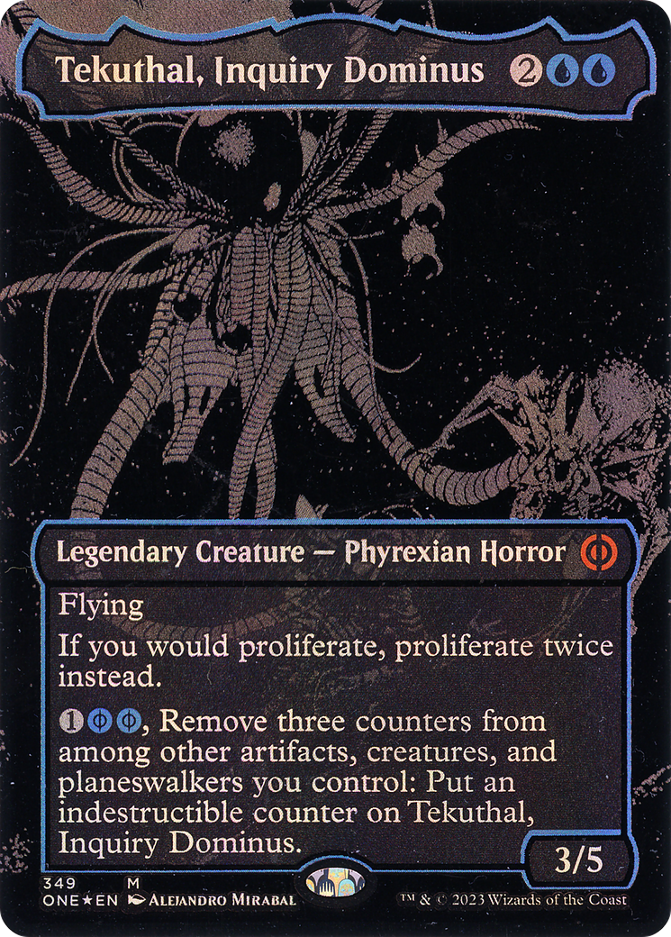 Tekuthal, Inquiry Dominus (ONE-349) - Phyrexia: All Will Be One (Borderless) Foil