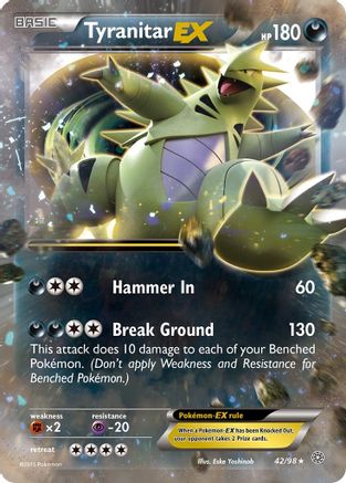 Tyranitar EX 42/98 - XY Ancient Origins Holofoil