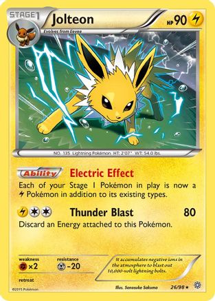 Jolteon 26/98 - XY Ancient Origins Reverse Holofoil