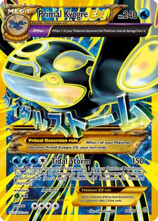 Primal Kyogre EX (Shiny Full Art) 96/98 - XY Ancient Origins Holofoil