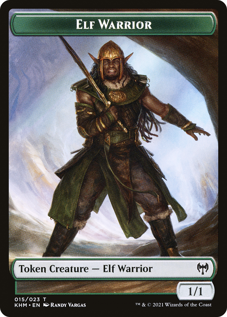 Elf Warrior (TKHM-015) - Kaldheim Tokens