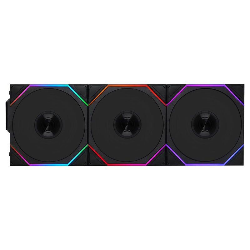 Lian-Li Fan 12RTL1W3B FDB fan Black 120x120x28 mm 3 pcs reverse blade Retail