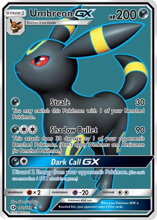 Umbreon GX (Full Art) 142/149 - SM Base Set Holofoil
