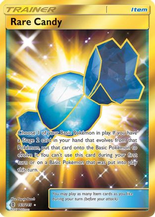 Rare Candy (Secret) 165/145 - SM Guardians Rising Holofoil
