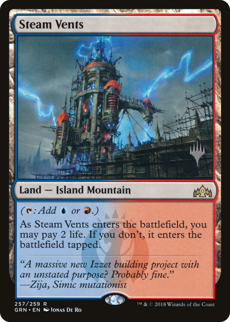 Steam Vents (PPELD-257) - Guilds of Ravnica Promos Foil