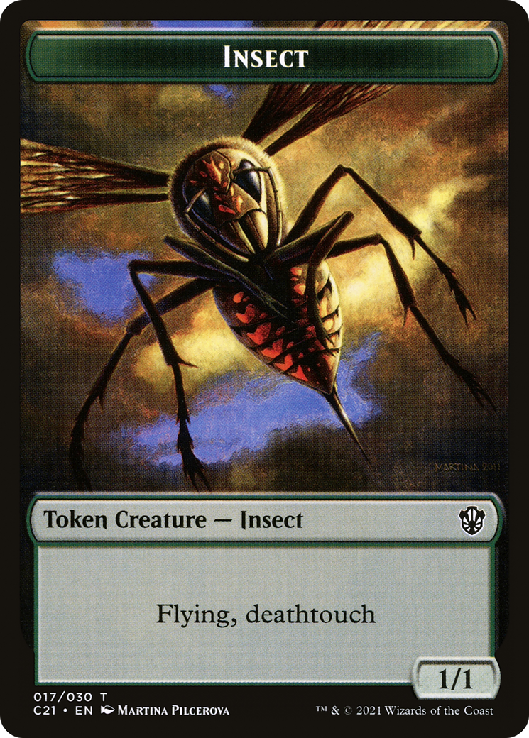 Insect (TC21-017) - Commander 2021 Tokens