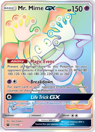 Mr. Mime GX (Secret) 173/168 - SM Celestial Storm Holofoil