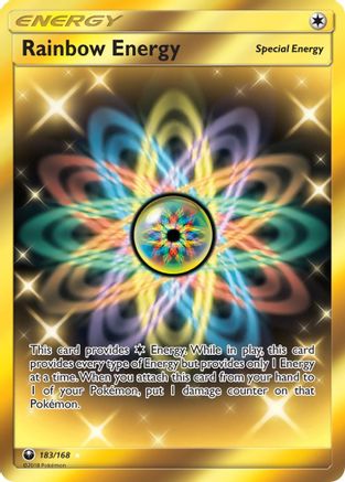 Rainbow Energy (Secret) 183/168 - SM Celestial Storm Holofoil