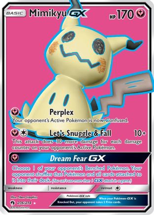 Mimikyu GX (Full Art) 206/214 - SM Lost Thunder Holofoil