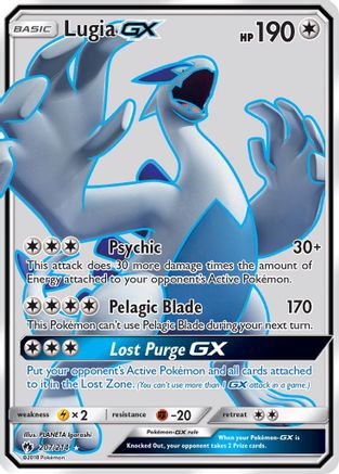 Lugia GX (Full Art) 207/214 - SM Lost Thunder Holofoil