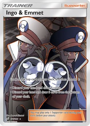 Ingo & Emmet (Full Art) 176/181 - SM Team Up Holofoil