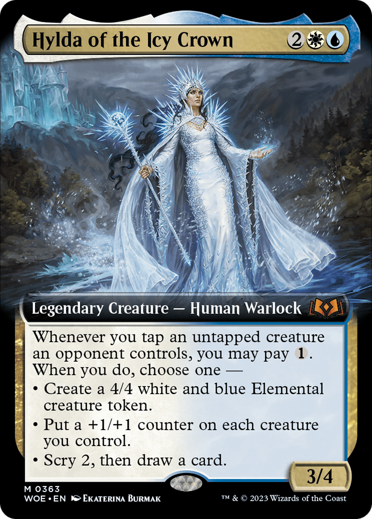 Hylda of the Icy Crown (WOE-363) - Wilds of Eldraine: (Extended Art) Foil