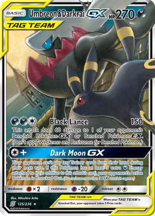 Umbreon & Darkrai GX 125/236 - SM Unified Minds Holofoil