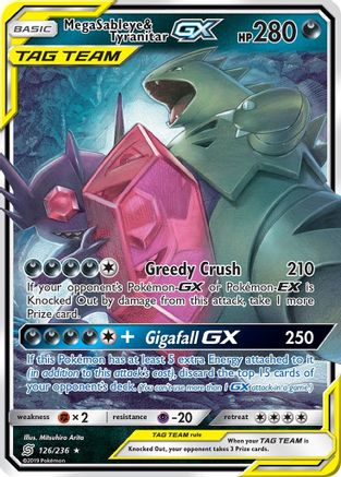 Mega Sableye & Tyranitar GX 126/236 - SM Unified Minds Holofoil