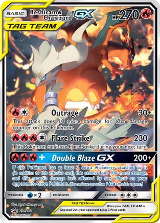 Reshiram & Charizard GX - SM201 SM201/248 - SM Promos Holofoil