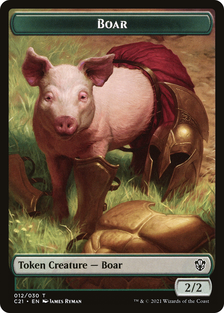 Boar (TC21-012) - Commander 2021 Tokens