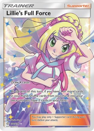 Lillie's Full Force (Full Art) 230/236 - SM Cosmic Eclipse Holofoil