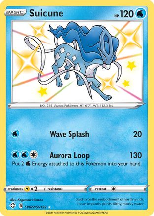 Suicune SV022/122 - Shining Fates Shiny Vault Holofoil