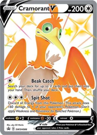 Cramorant V - SWSH086 SWSH086/307 - SWSH Sword & Shield Promo Cards Holofoil