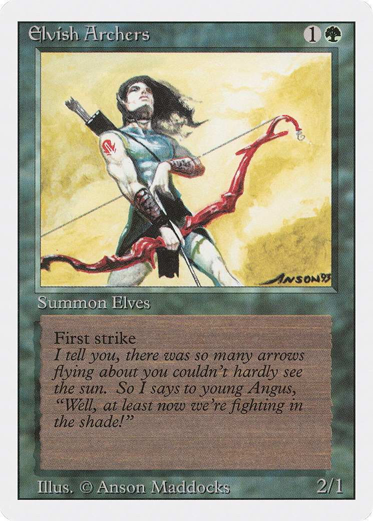Elvish Archers (3ED-193) - Revised Edition