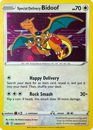 Special Delivery Bidoof SWSH177/307 - SWSH Sword & Shield Promo Cards Holofoil