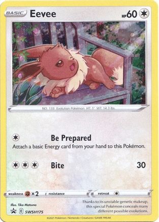Eevee - SWSH175 SWSH175/307 - SWSH Sword & Shield Promo Cards Holofoil