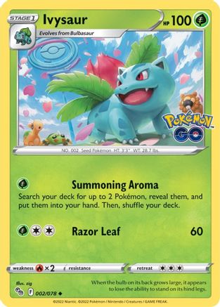 Ivysaur 2/78 - Pokemon GO