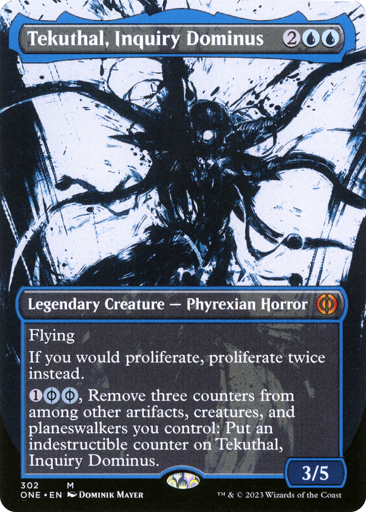Tekuthal, Inquiry Dominus (ONE-302) - Phyrexia: All Will Be One: (Showcase) (Borderless) Foil