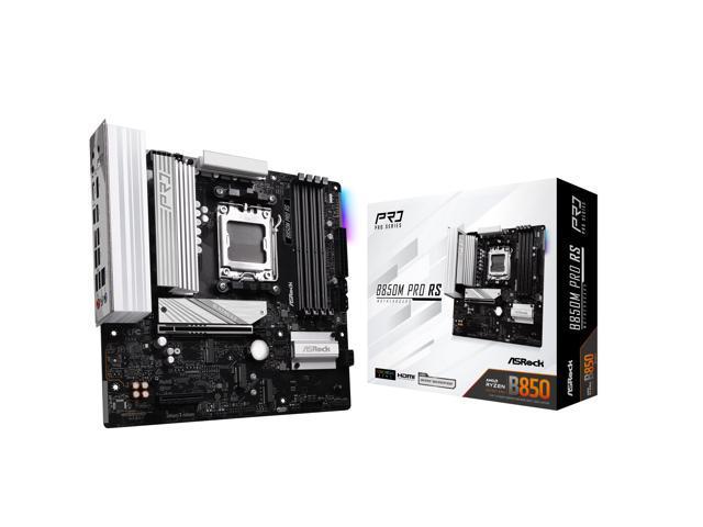 ASRock B850M Pro RS AMD B850 AM5 Max256GB DDR5 Micro ATX