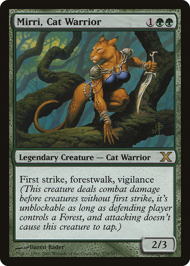 Mirri, Cat Warrior (10E-279) - Tenth Edition