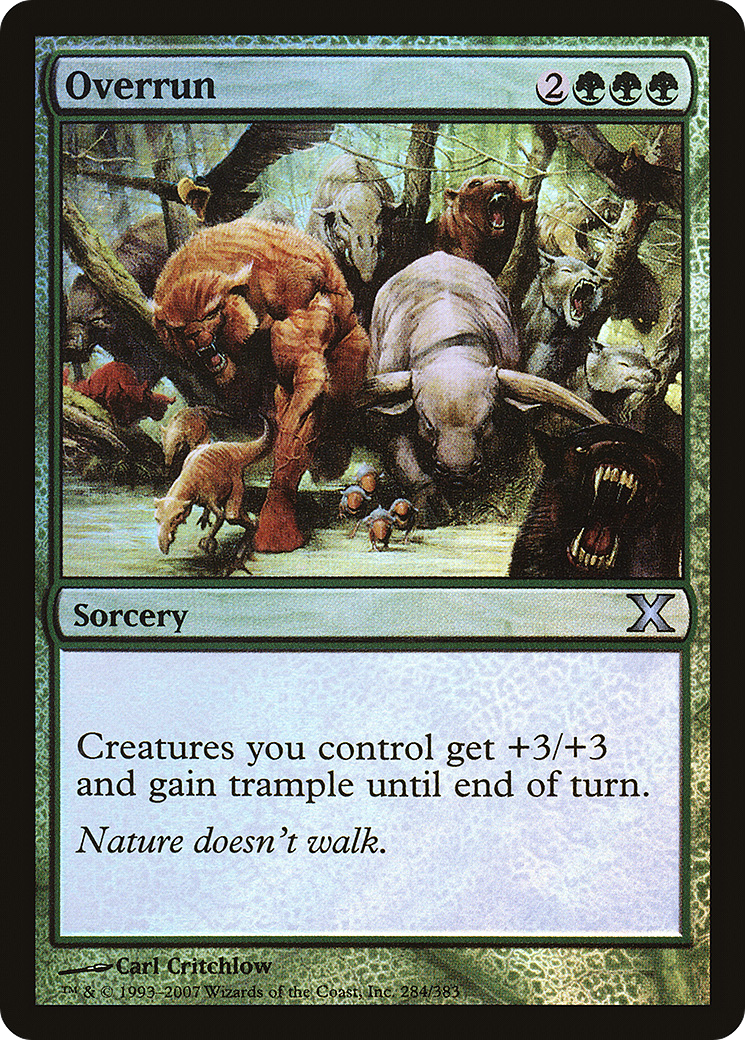 Overrun (10E-284★) - Tenth Edition Foil