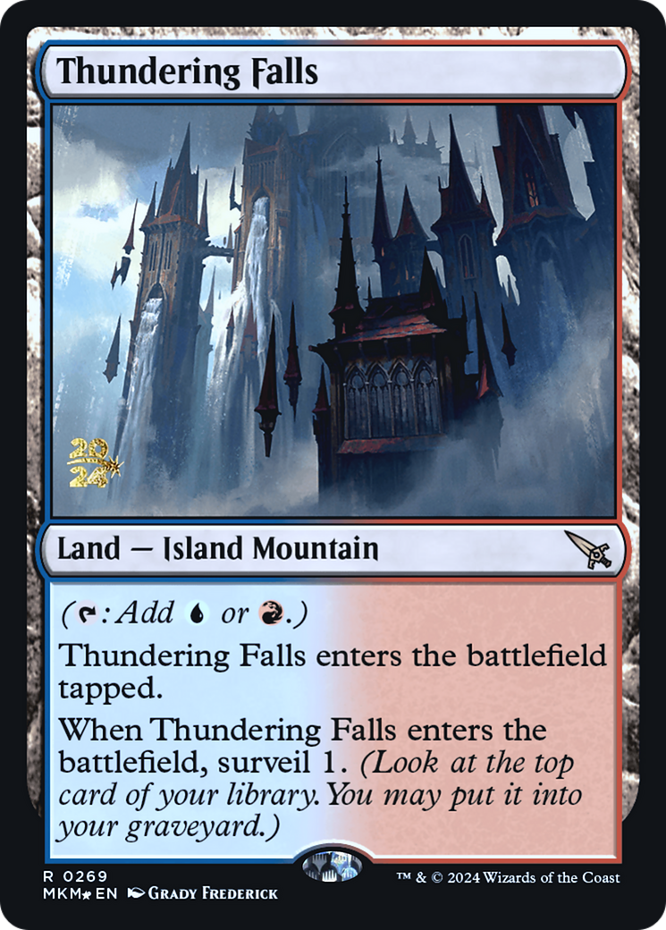 Thundering Falls (PRE-269S) - Murders at Karlov Manor Promos Foil