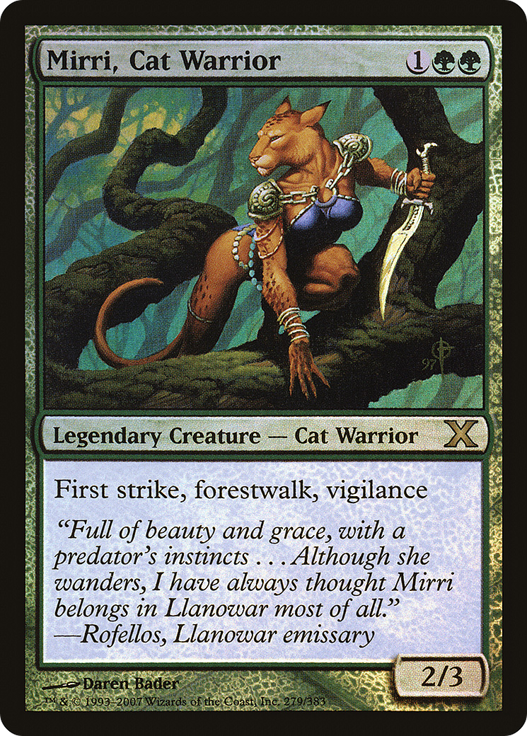 Mirri, Cat Warrior (10E-279★) - Tenth Edition Foil