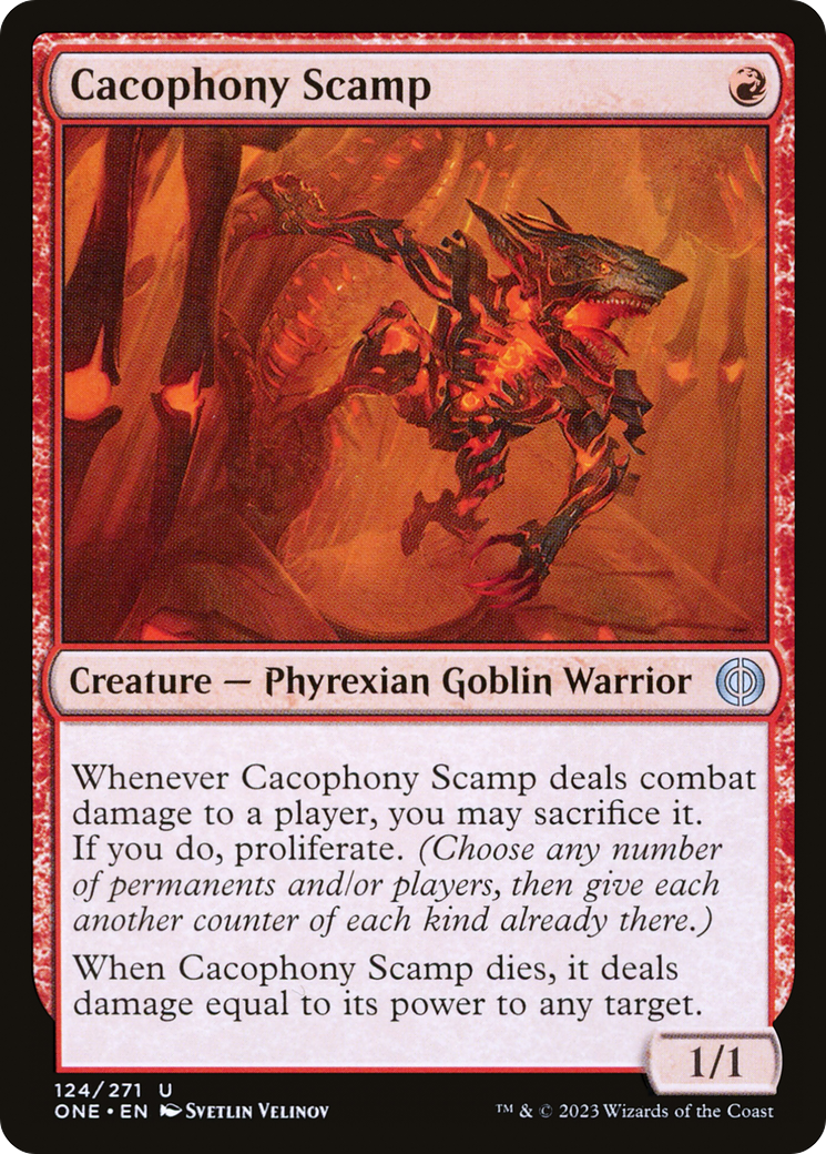 Cacophony Scamp (ONE-124) - Phyrexia: All Will Be One