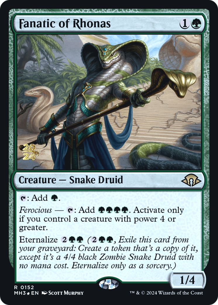 Fanatic of Rhonas (PRE-152S) - Modern Horizons 3 Promos Foil