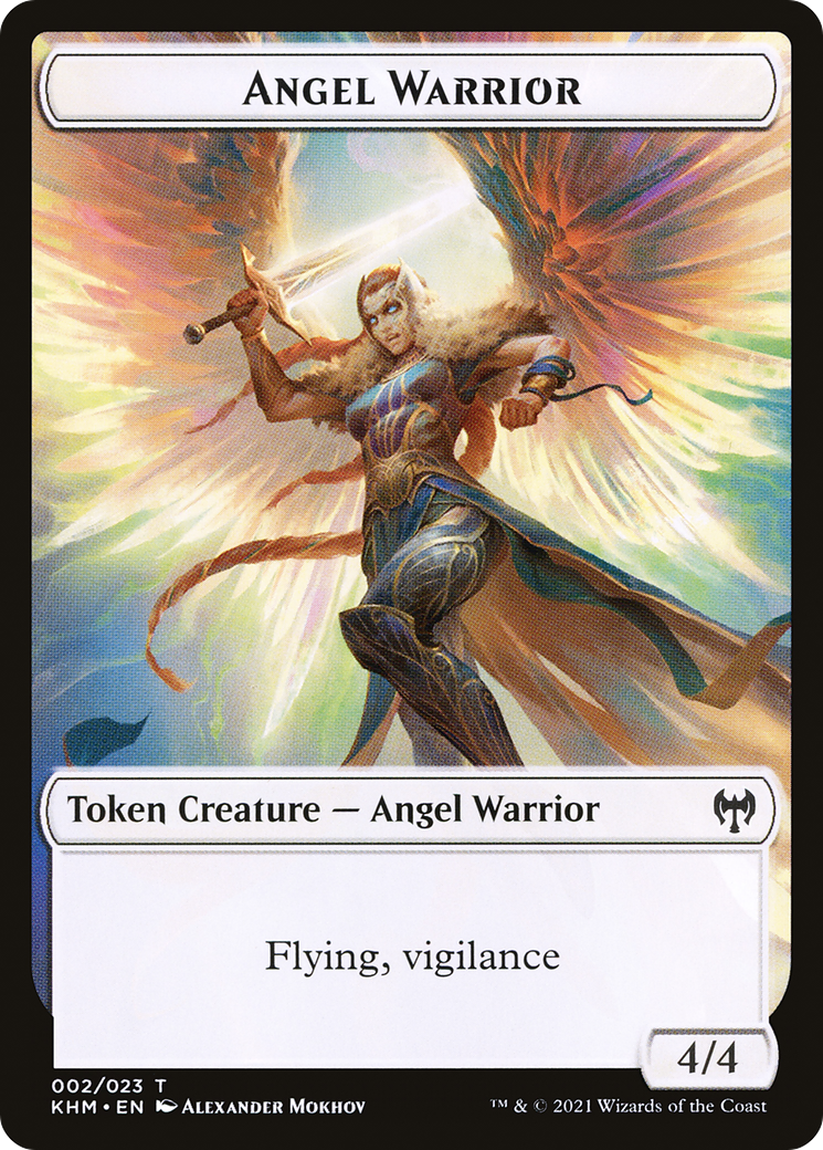Angel Warrior (TKHM-002) - Kaldheim Tokens