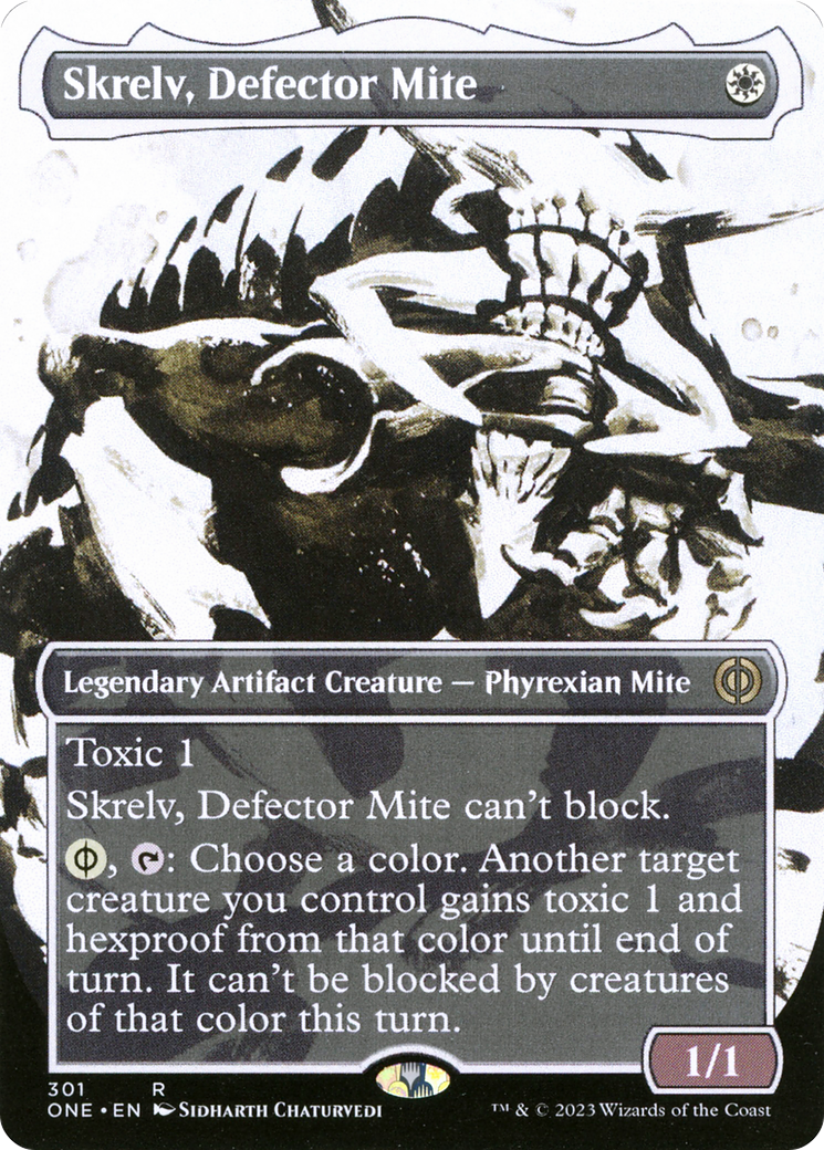 Skrelv, Defector Mite (ONE-301) - Phyrexia: All Will Be One: (Showcase) (Borderless)