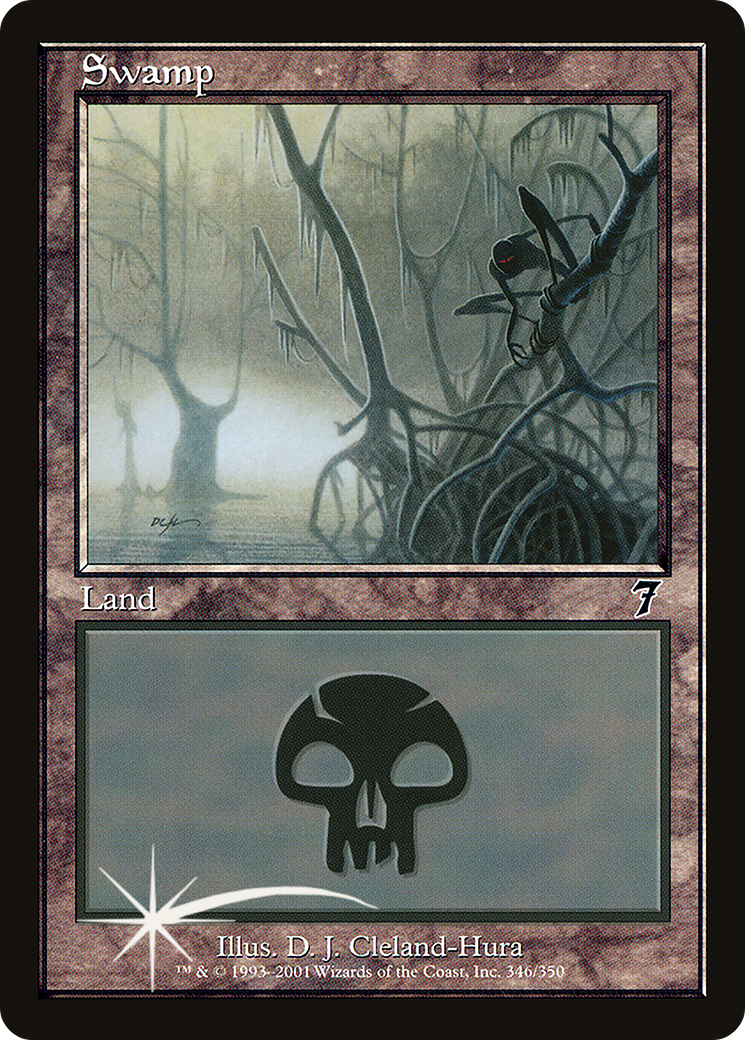 Swamp (7ED-346) - Seventh Edition Foil