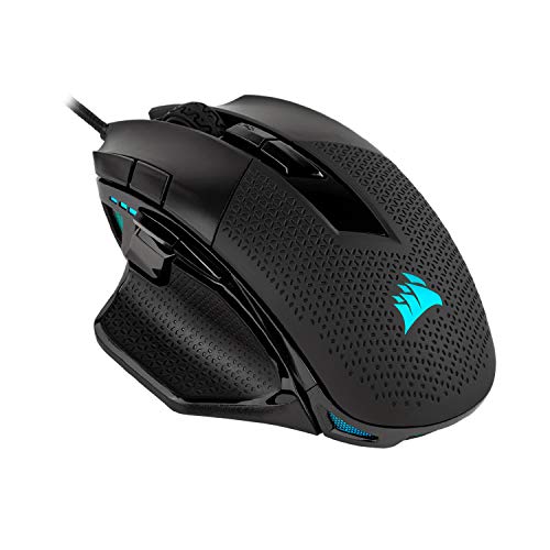 Corsair Mouse CH-9306011-NA NIGHTSWORD RGB Tunable FPS MOBA Gaming Mouse Black