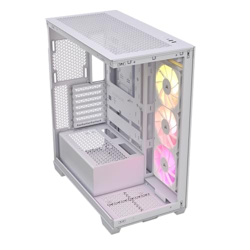 Corsair CS CC-9011279-WW 3500X ARGB Mid-Tower PC Case TG White