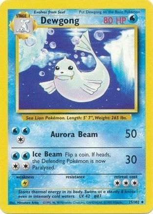 Dewgong 25/102 - Base Set