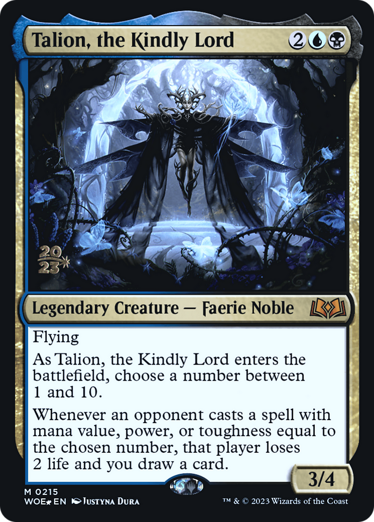 Talion, the Kindly Lord (PRE-215S) - Wilds of Eldraine Promos Foil