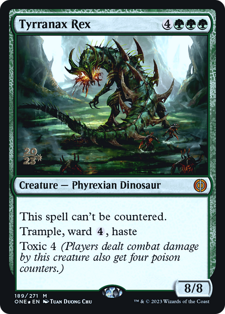 Tyrranax Rex (PRE-189S) - Phyrexia: All Will Be One Promos Foil