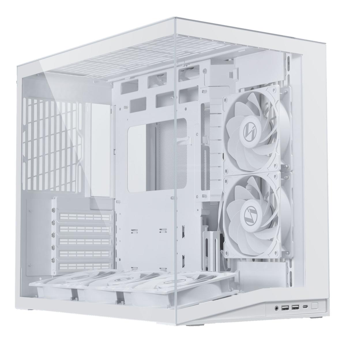 Lian-Li O11DMIV2FW Mini Tower White 2x2.5SSD or 2x3.5HDD ATX MATX m-ITX