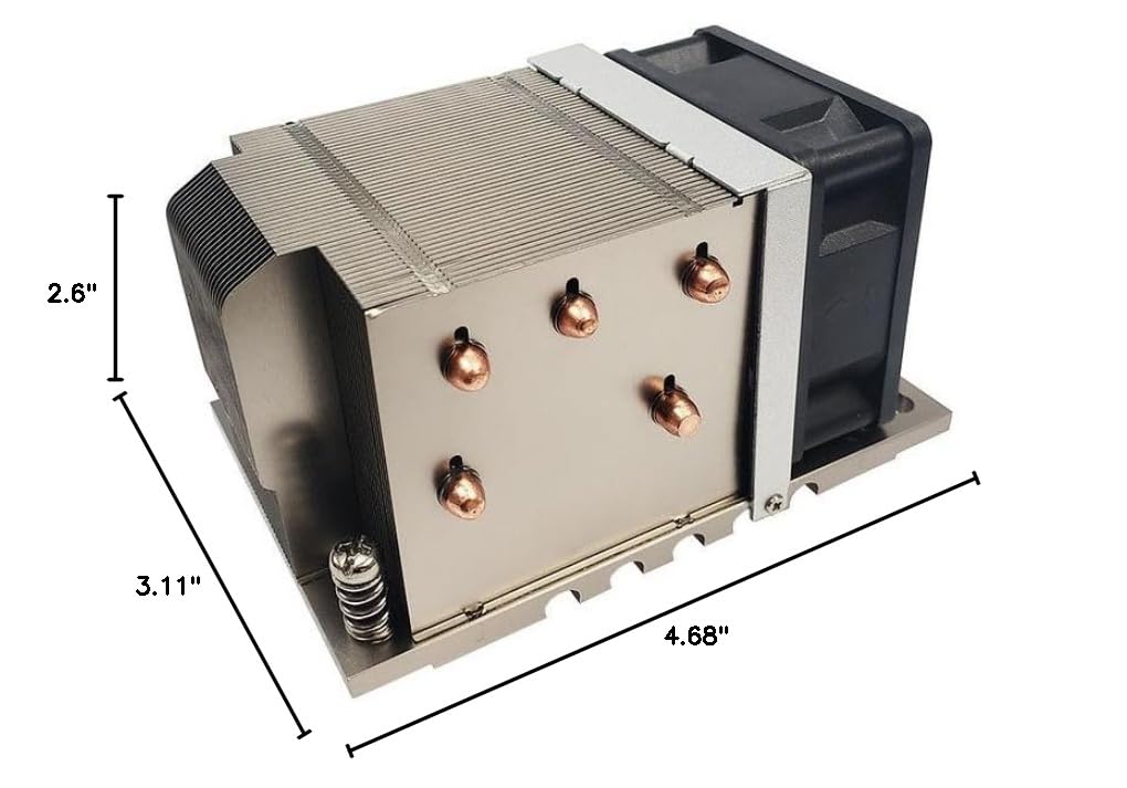 Dynatron Fan A54 2U Active Air Cooler for AMD SP6 socket Aluminum Heatsink