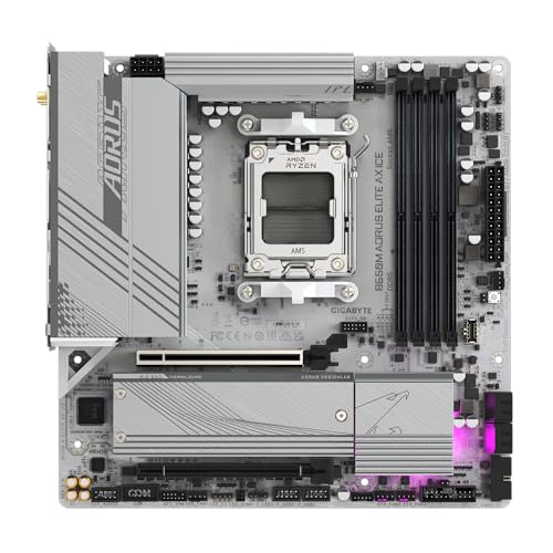 Gigabyte B650M AORUS ELITE AX ICE B650 Socket AM5 B650 Max192G DDR5 MATX
