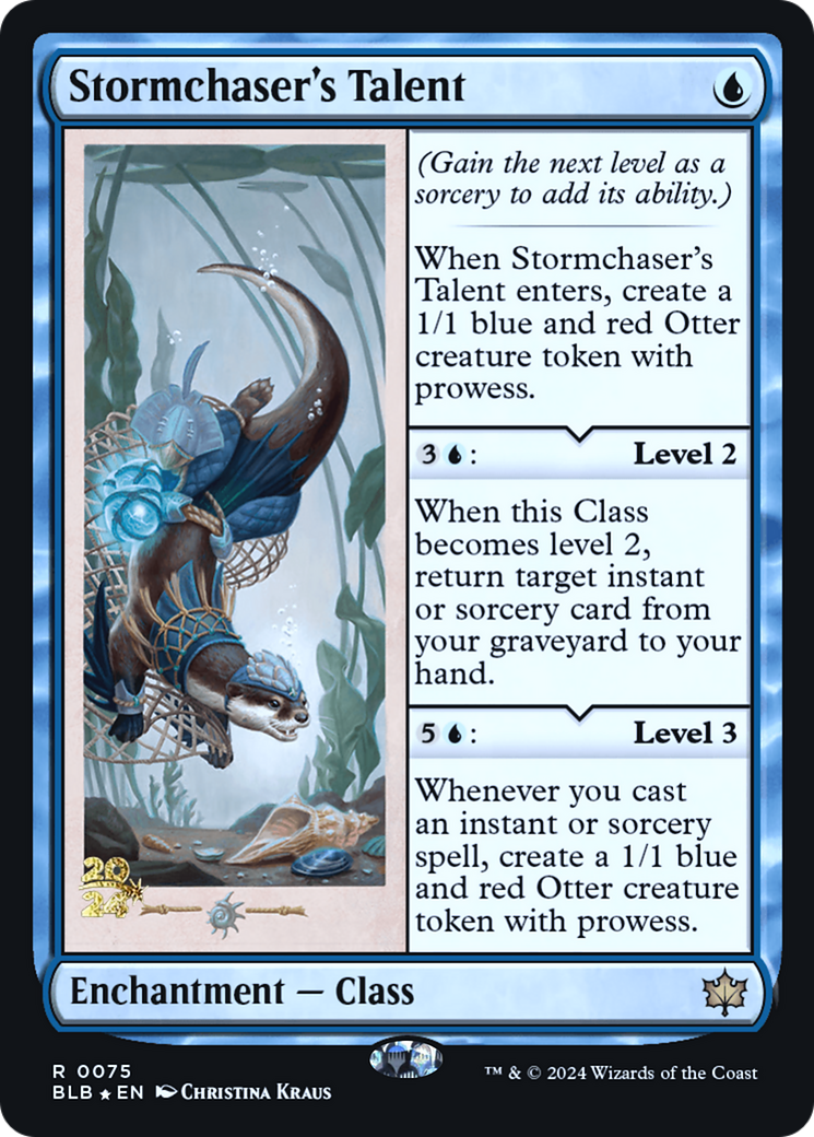 Stormchaser's Talent (PRE-75S) - Bloomburrow Promos Foil